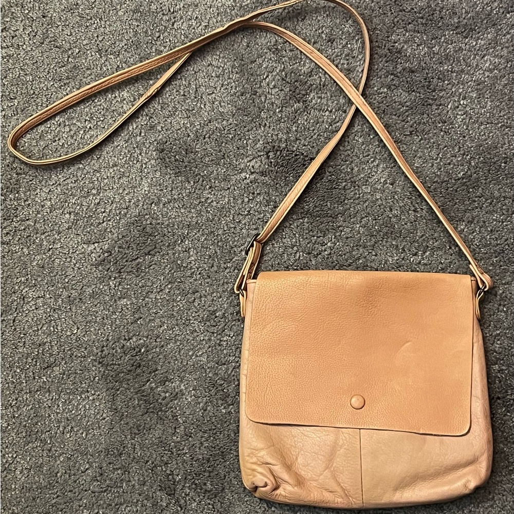 Day & Mood Malou Maxi Crossbody Brown Leather Bag.